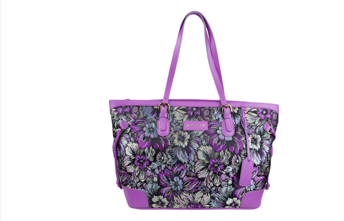 20% Off on Magasin de Cuir: Silk and genuine cowhide tote bag "La.Vel"