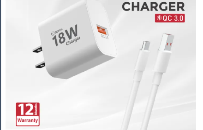 42% discount on 18W Fast Charger - USB Type-A Charger