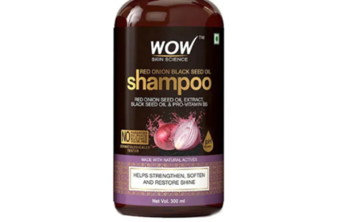 58 discount on Wow Skin Science Onion Red Seed Oil Shampoo 300ml