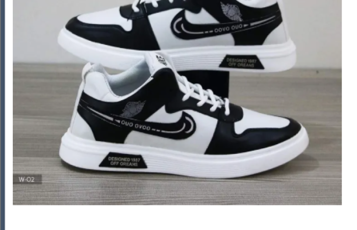 44% discount on Sneakers for boys lace up leaf design