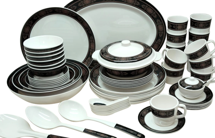 10% OFF on 60 Pcs Dinner set-Black Gold