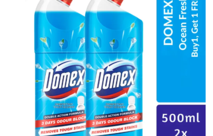 50% discount on Buy 1 Domex Liquid Ocean Fresh 500ml and Get 1 free