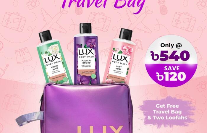 18% Discount on 3 Lux Body Wash (Aloe Vera + Black Orchid + French Rose 245ml)...