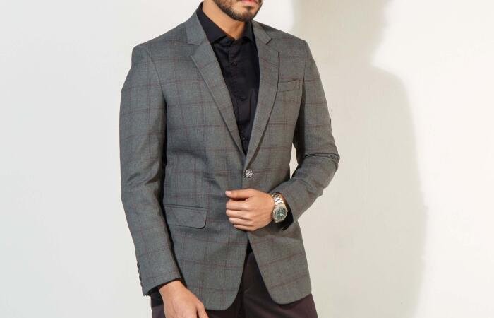20% Discount on Blazer_Semi Fit_Check_107#2