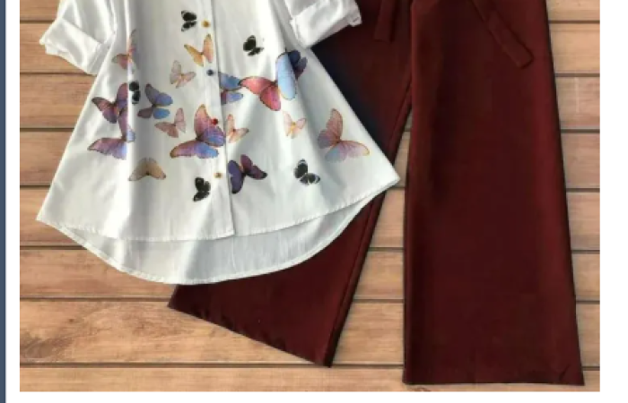 31% discount on new exclusive collection butterfly set pant and tops