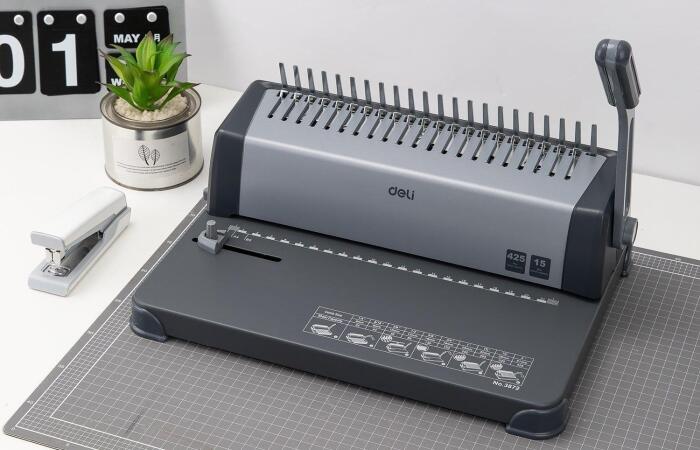 26% Discount on Deli 3872 Capacity-425 Spiral Binding Machine