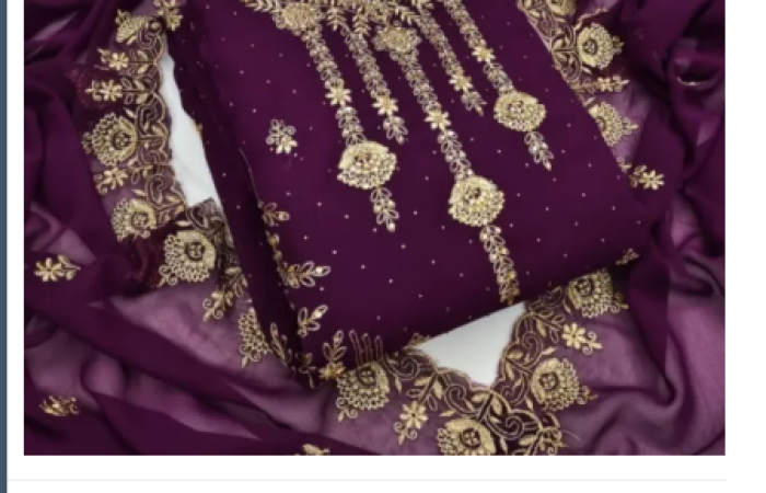 5% discount on ASS New Georgette Shalwar Kameez for Women Elegant Traditional Outfit