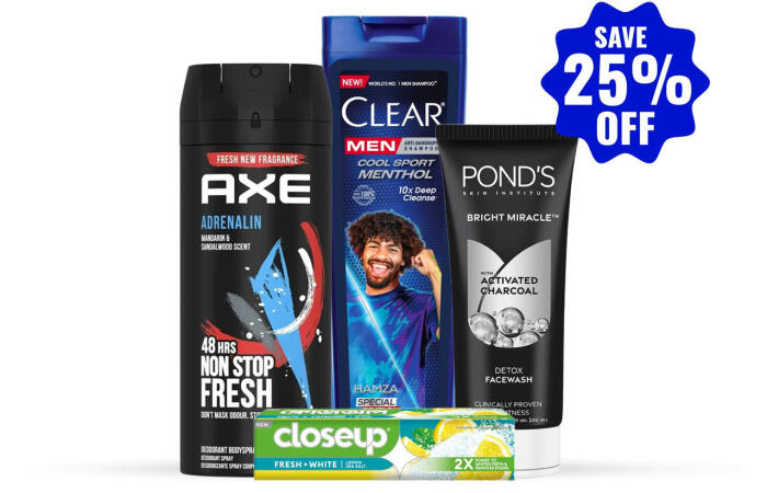 25% OFF on Mens Grooming Kit