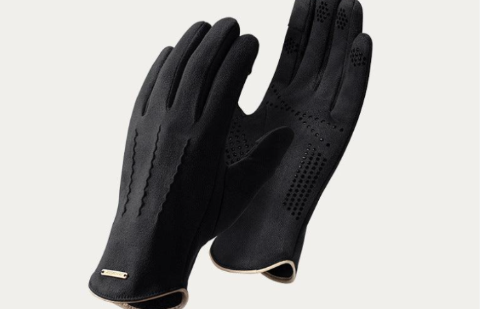 Tk160 Off on Autumn and Winter Outdoor Anti Slip Thickened Suede Made Winter Gloves