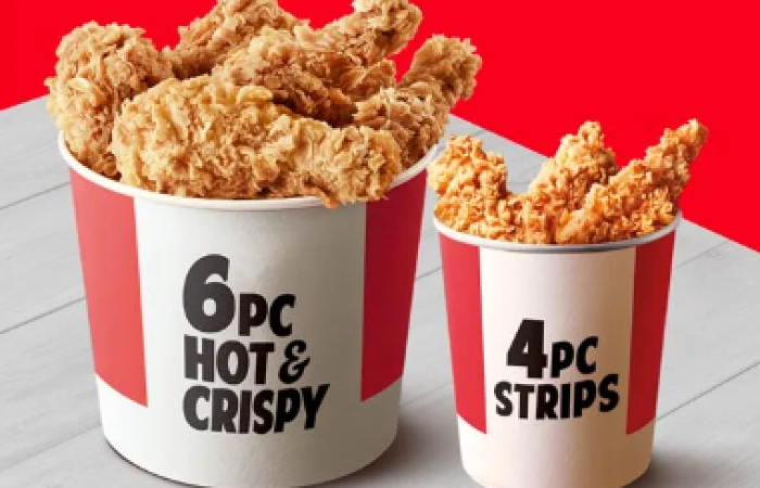 59% Off on 6 Pcs Hot & Crispy Chicken and 4 Pcs Strips with the Saturday...