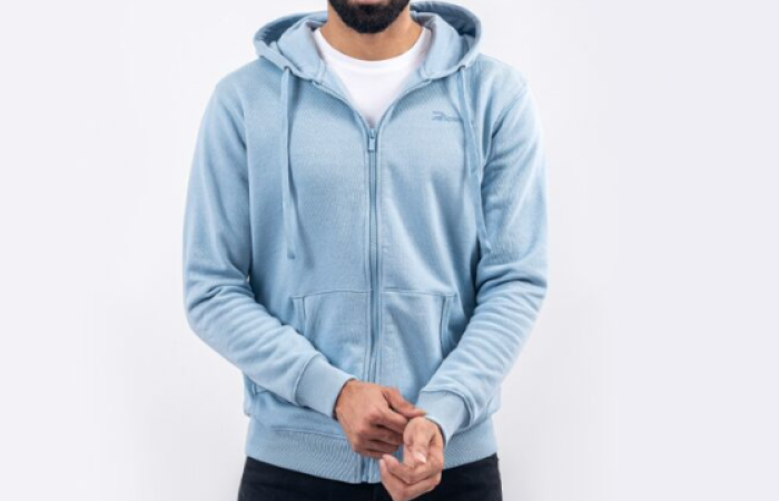 50% Off on Richman Men’s Sky Color Knit Hoodie Jacket