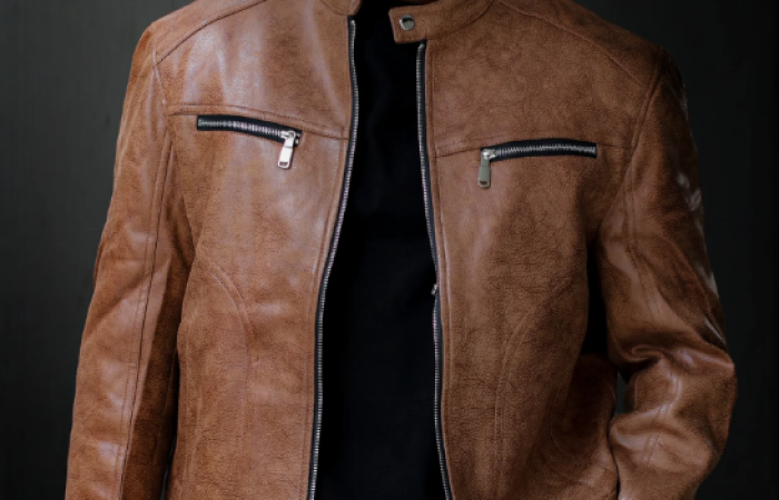 36% Off on Imported Leather Sherpa Jacket
