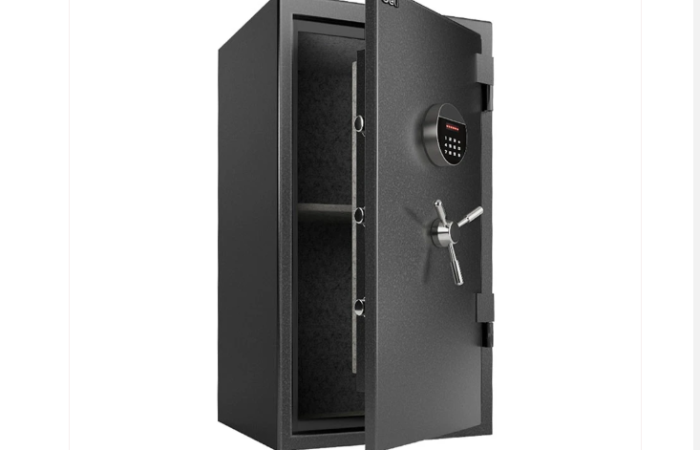 Tk4680 Off on Deli ET602 Dark Gray Digital Safe Box Locker Vault
