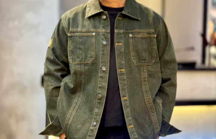 20% Off on Olive Thread Contrast denim jacket