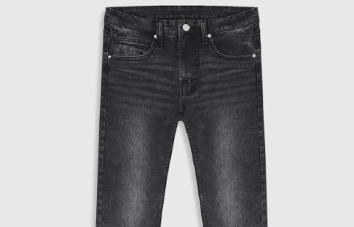 20% Off on Slim Fit Black Faded Jeans