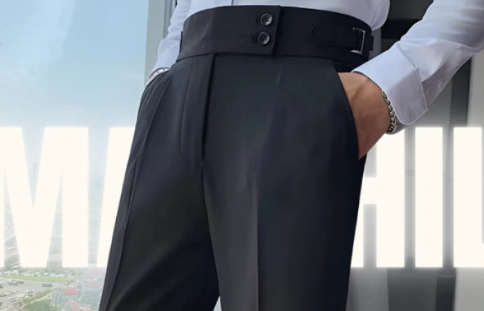 Tk310 Off on Black Formal Gurkha Pant