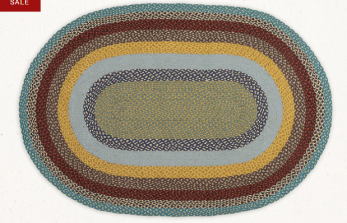 20% Off on BOC-009 - Multi Braid Area Rug - 4'x6' Feet