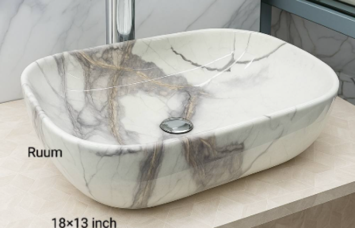 Tk1000 Off on Counter top wash basin 18*13 inch Marble Shade