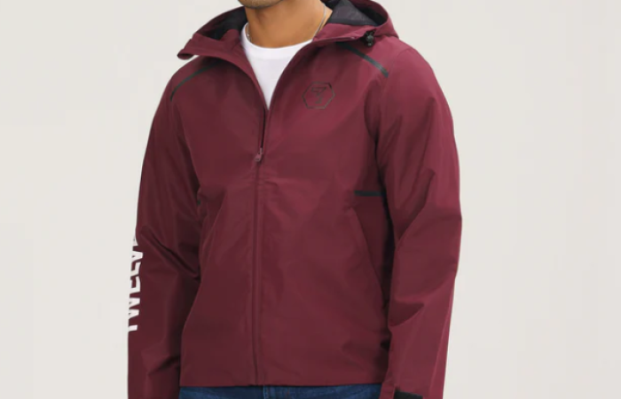 60% Off on Mens Maroon Windbreaker