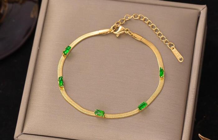 Tk250 Off on B67 18k Gold Plated Stainless Steel Minimalist Bracelet