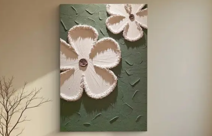 10% Off on Sunlit Petals Textured Floral Art