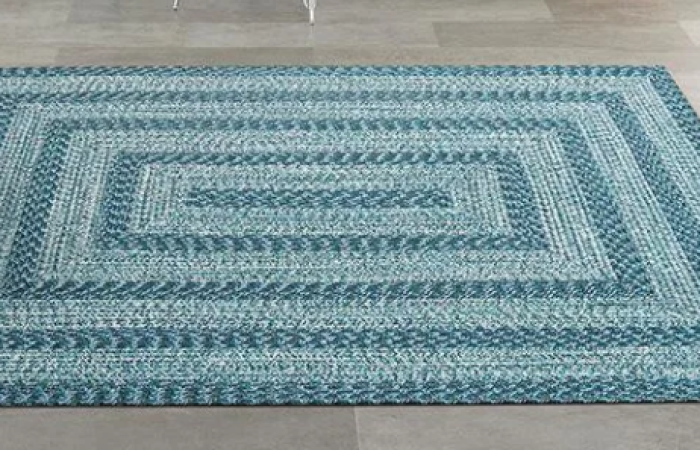 27% OFF on Blue Elite Woven Rug (90 x 150cm)