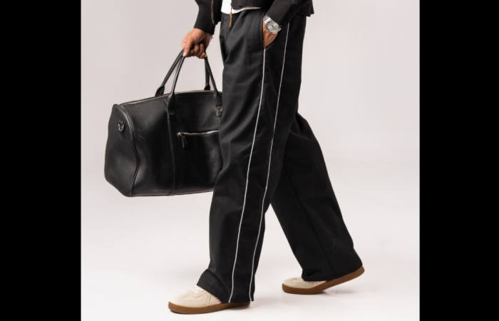 31% Off on Black Stripe Trouser