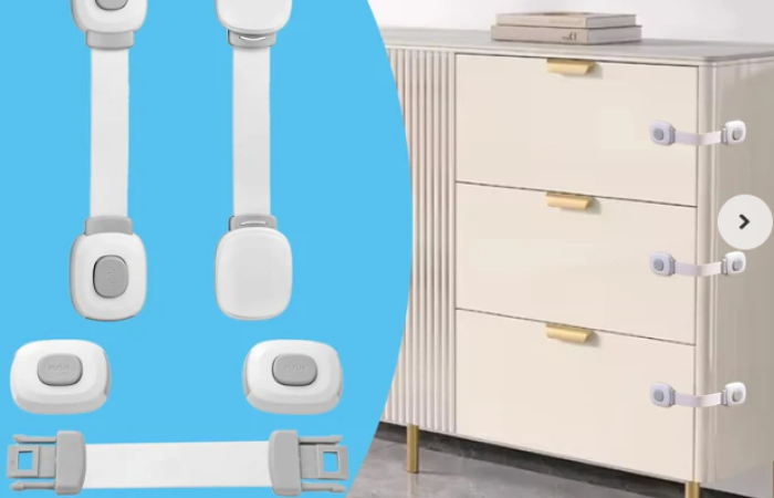 Tk200 Off on Child Safety Strap Locks for Cabinets and Drawers,Toilet, Fridge & More