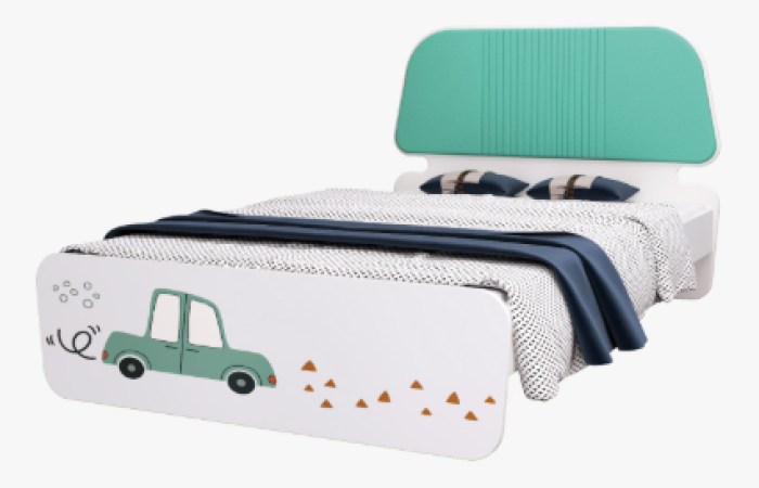 11% Off on Wooden Kids Semi Double Bed-HBSDH-305(Happy Car)