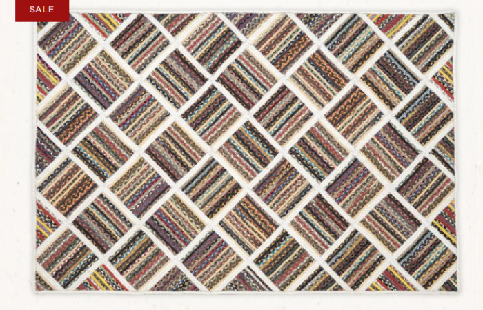 20% Off on MBQPR -002 - Multi Braid Area Rug- 4'x6' Feet