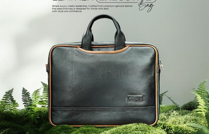 Tk600 OFF LUXIO Signature Series Premium Genuine Leather Executive Bag for Men