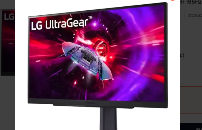Tk700 OFF on LG 27GR75Q-B 27 Inch 165Hz UltraGear QHD Gaming Monitor