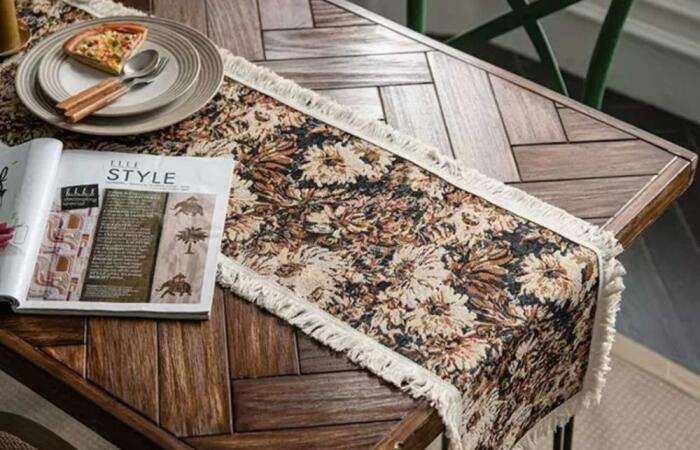 26% OFF on Plein Air Botanica Fringe Table Runner