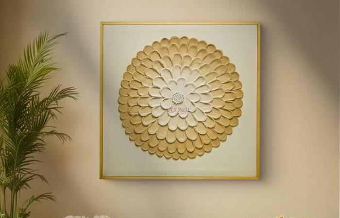 11% Off on Textured Floral Wall Art – Beige Bloom
