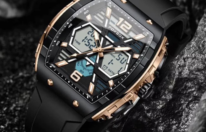 Tk450 Off on K1057 FOXBOX Luxury Sports Military Dual Time Watch For Men