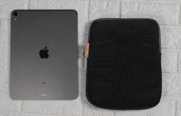 13% OFF on Hunter Green Corduroy Fabric iPad Sleeve Cover