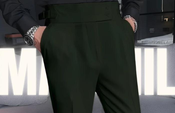 33% OFF on Olive Formal Gurkha Pant